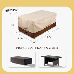 COSFLY close-up showing 600D Oxford fabric texture for durable waterproofing