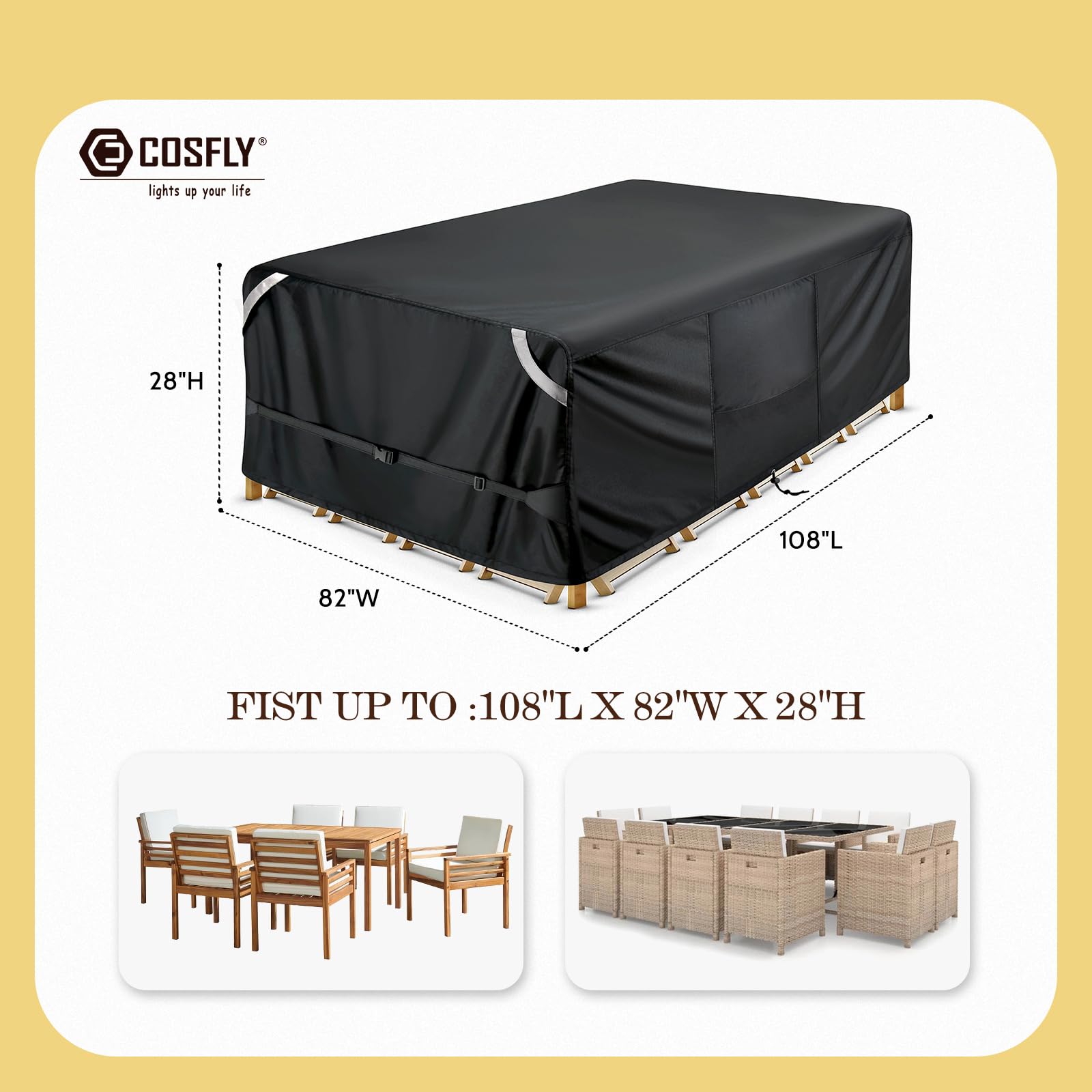 COSFLY close-up of 600D Oxford texture for durable tear resistance