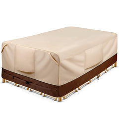 COSFLY front view showing full cover protecting patio set and weather resistance