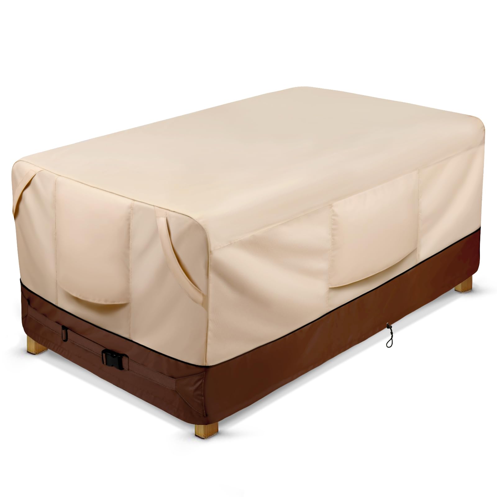 COSFLY front view of cover protecting patio coffee table for weather resistance
