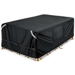 COSFLY front view of full covered patio set showing complete weather protection