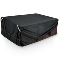 COSFLY front view showing full patio cover protecting dining set
