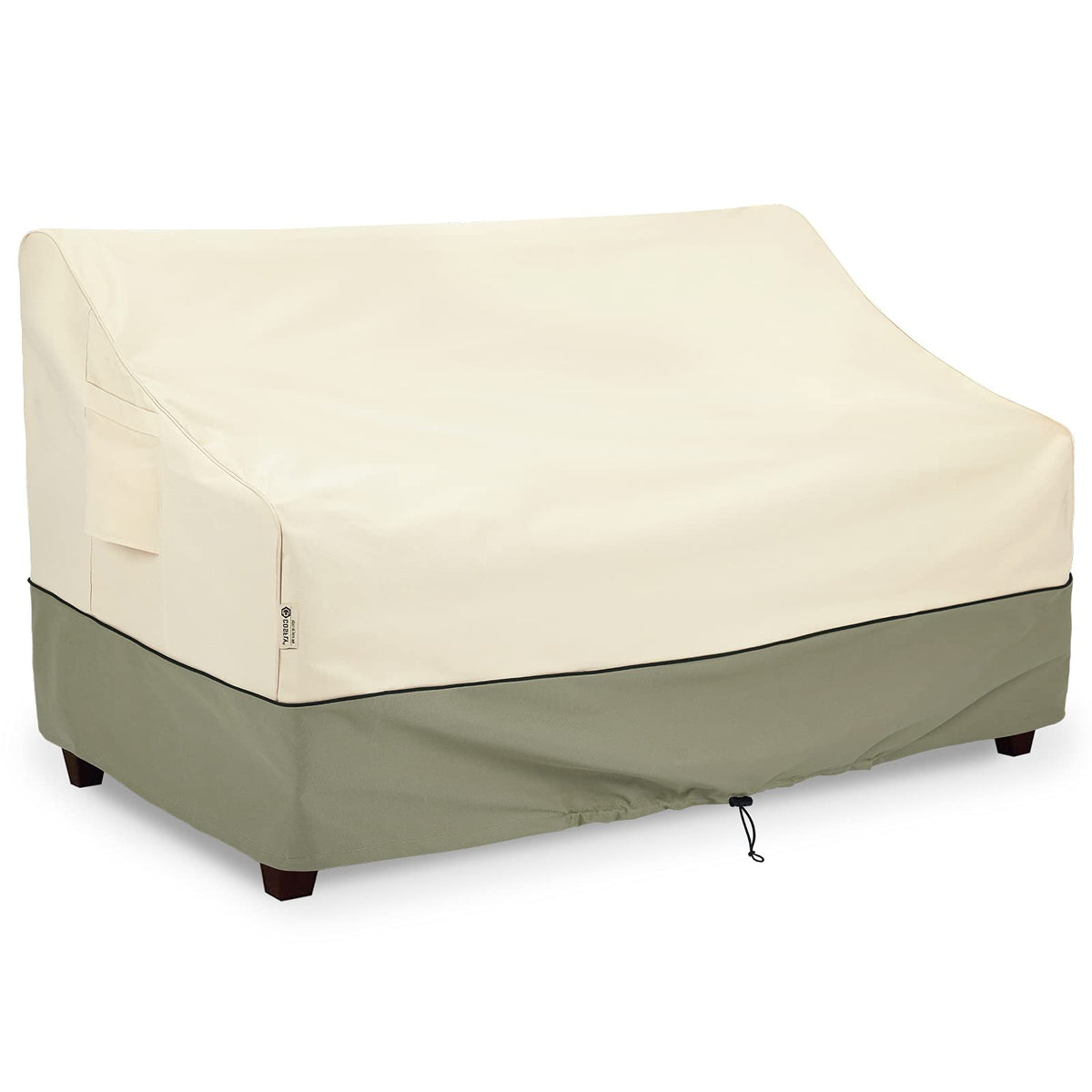 COSFLY front view showing full loveseat cover protecting furniture