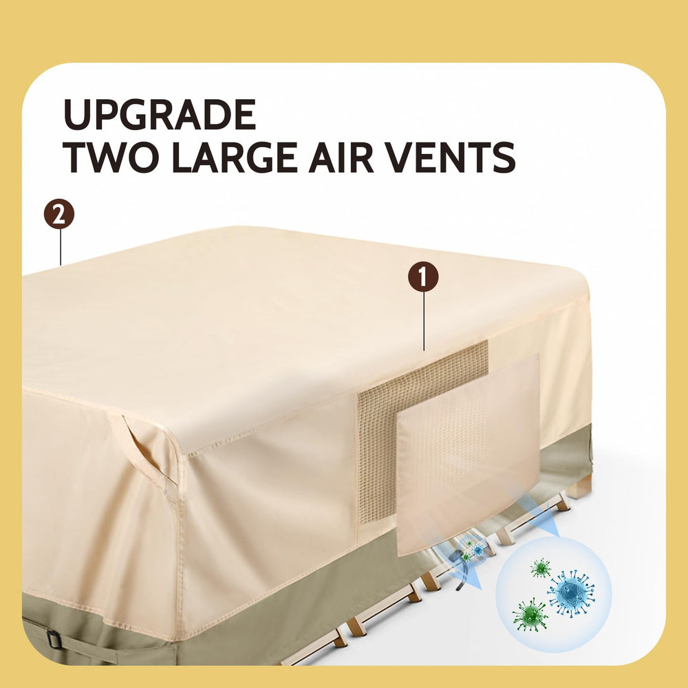 COSFLY lifestyle backyard setting demonstrating all-season protection
