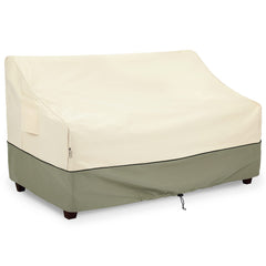 COSFLY loveseat cover front view showing full waterproof protection