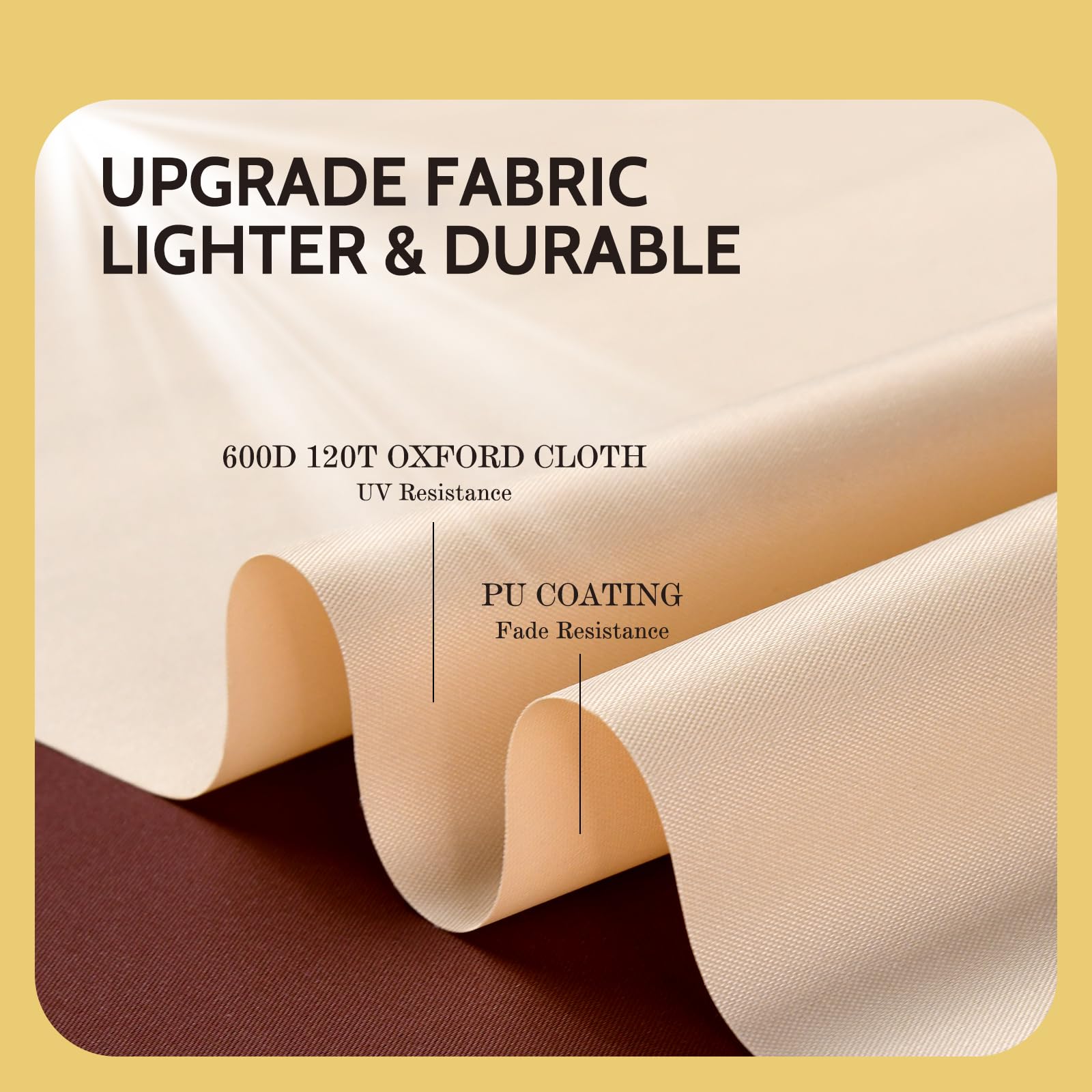 COSFLY cover shown with measuring tape to confirm 74 by 47 by 28 inch fit