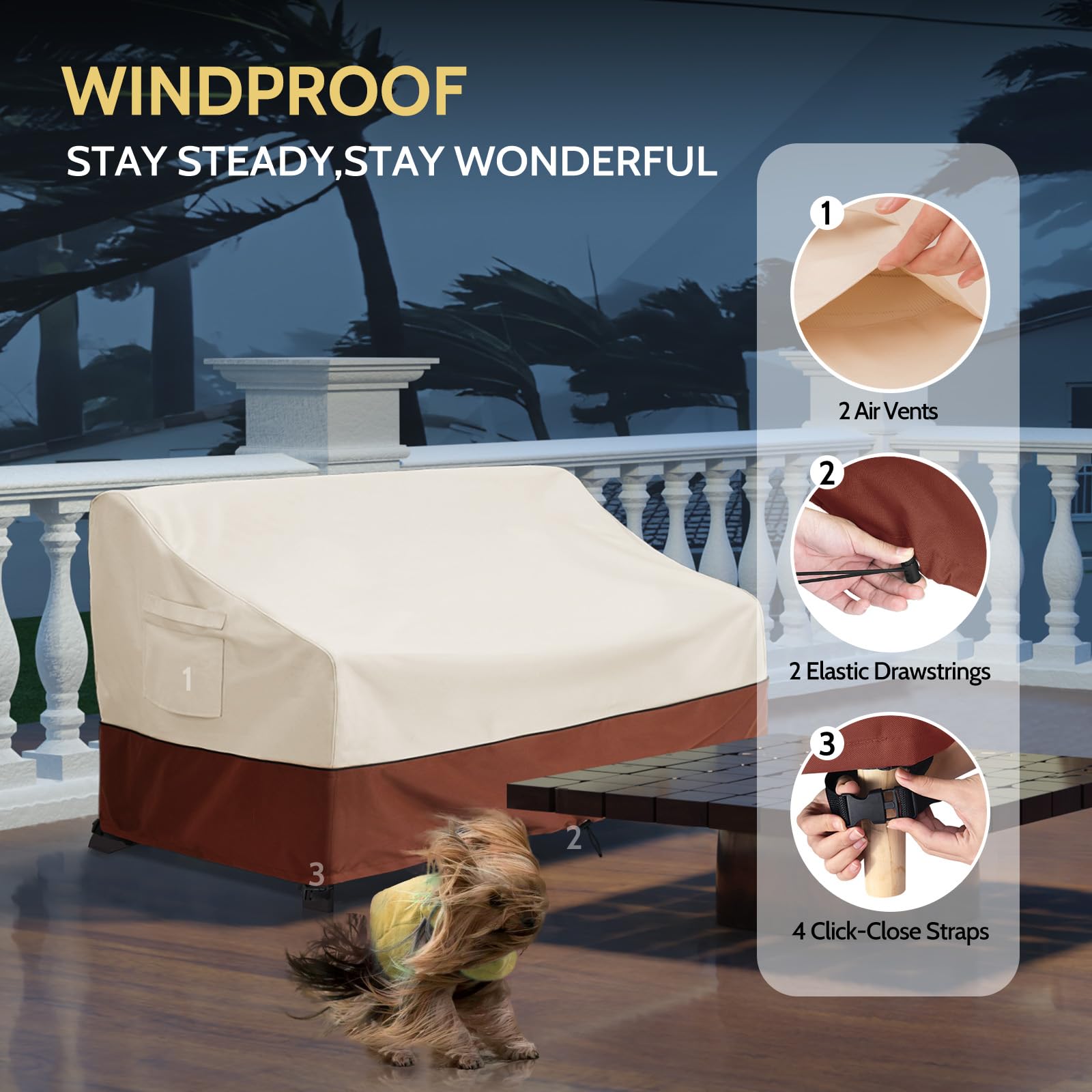 COSFLY cover with measuring tape showing fit accuracy and guidance