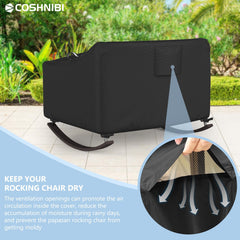 COSHNIBI drawstring and buckle fastenings holding cover tight in wind