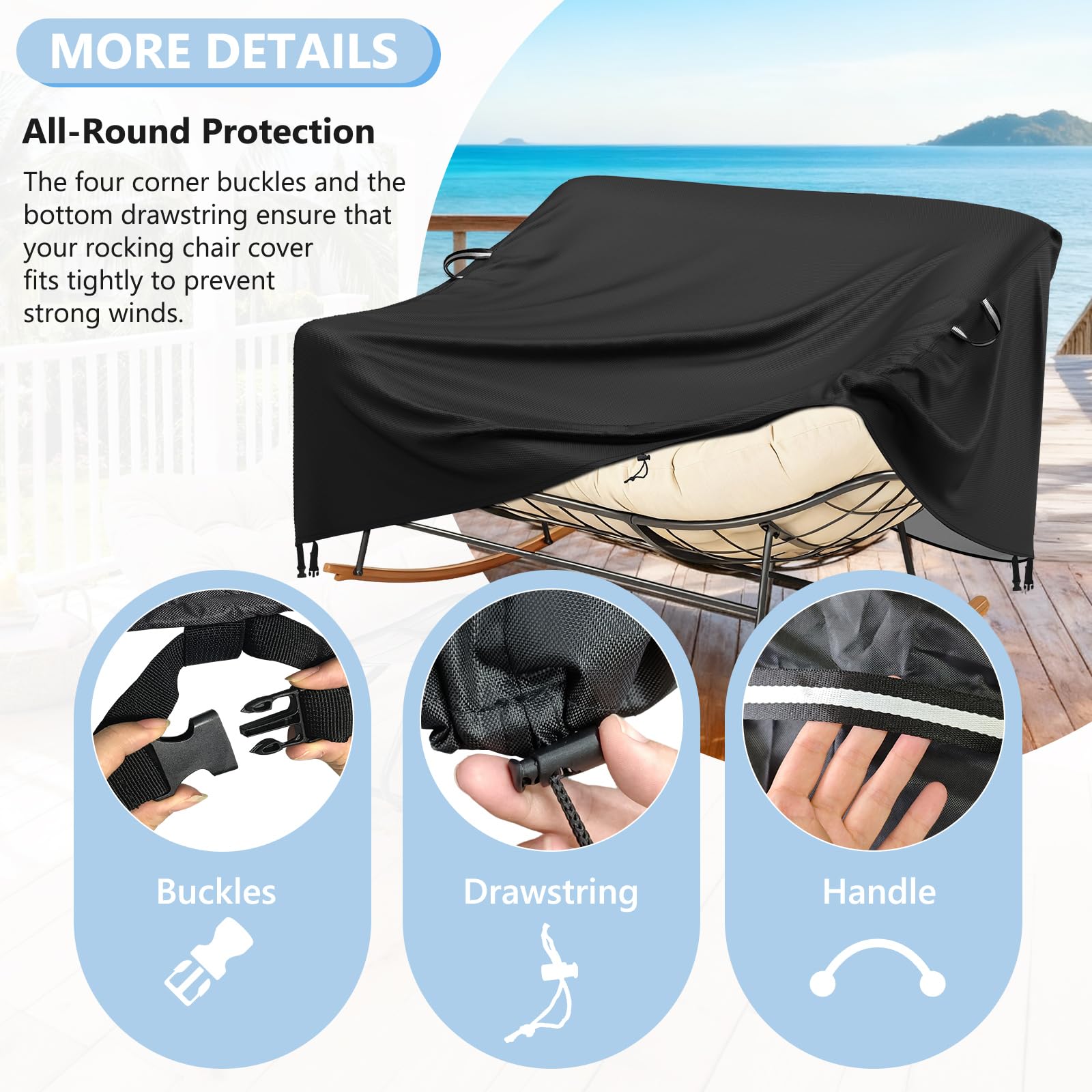 COSHNIBI rear ventilation window promoting airflow and drying