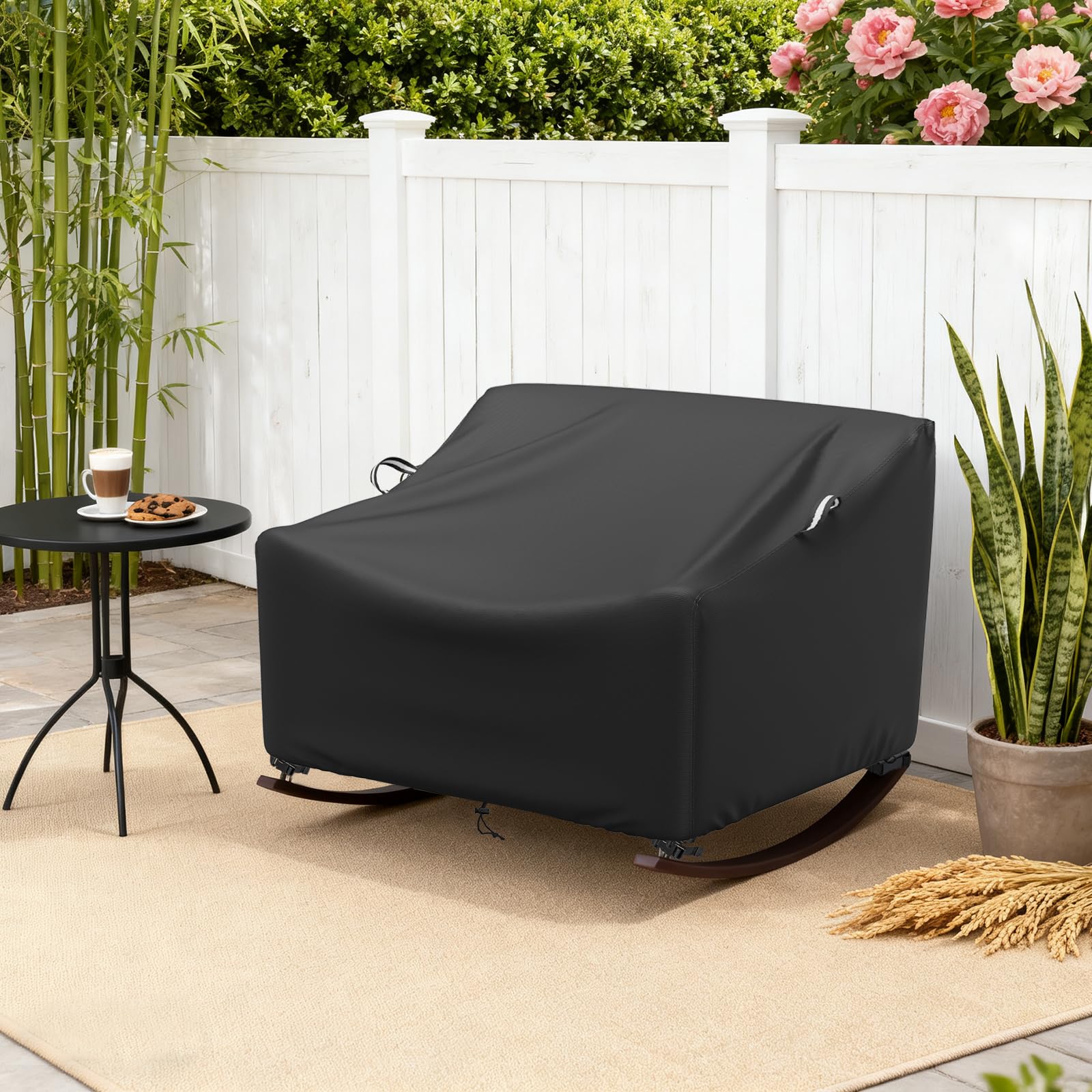 COSHNIBI cover on chair showing size fit and scale comparison