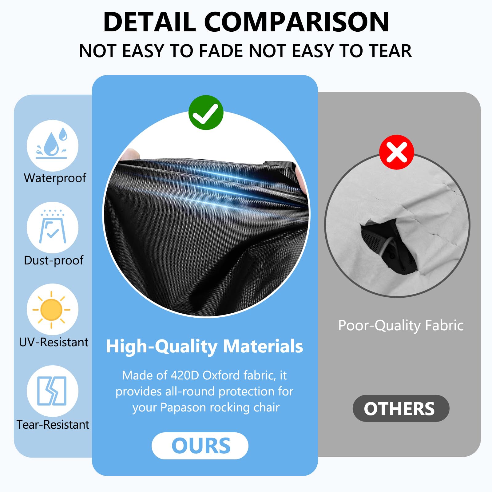 COSHNIBI cover folded neatly inside storage bag for compact saving