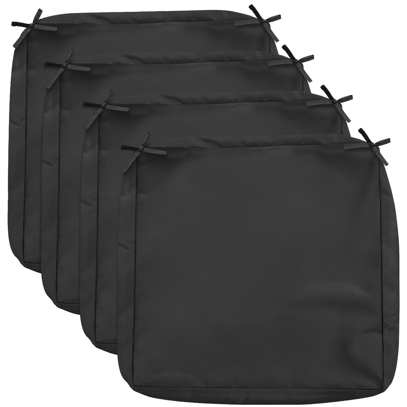 COSHNIBI front view of four black covers shows uniform protection