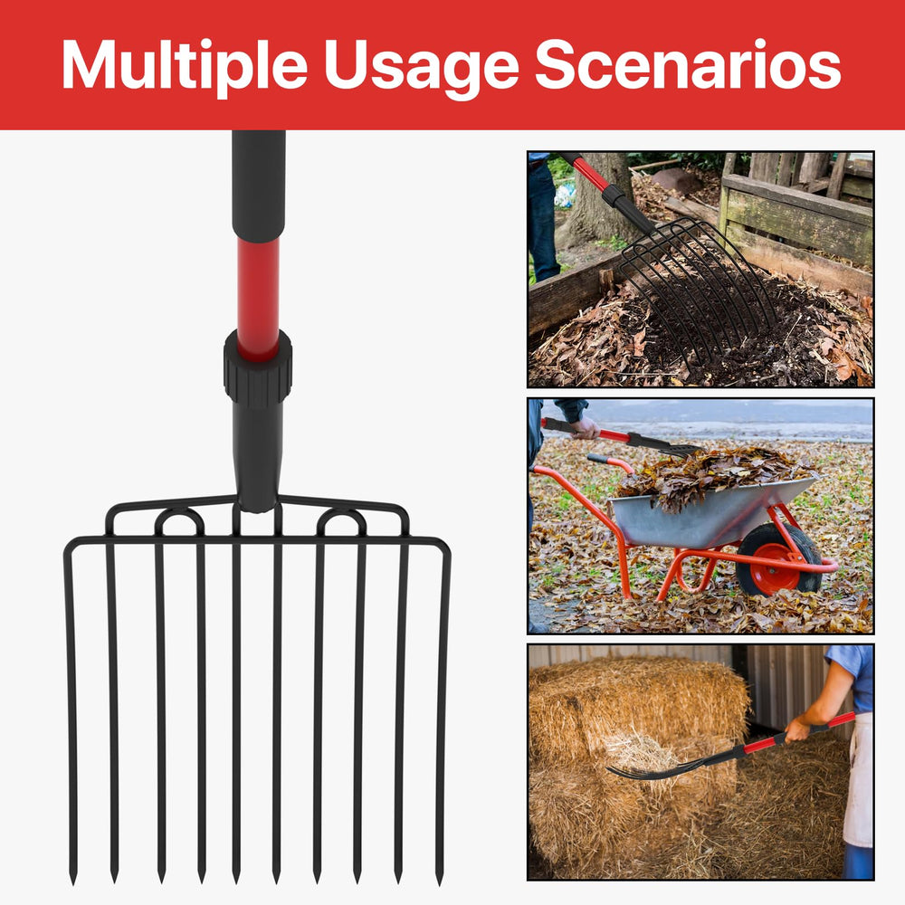 COSITA spreading mulch in a yard scene to reduce workload and improve coverage