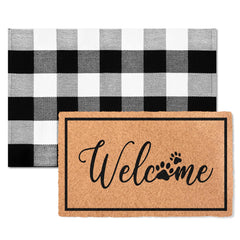 Cosovia coir doormat front view showing neat welcome surface and durable fibers