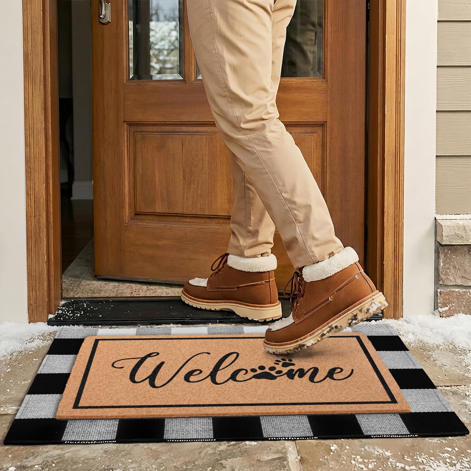 Cosovia lifestyle entrance setting showing stylish curb appeal and functionality