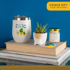 Costa Farms soy candle labeled ocean breeze providing calming fragrance at home