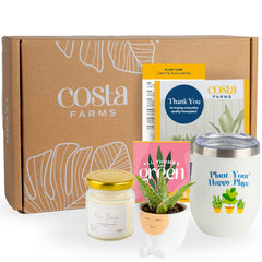 Costa Farms gift box front view showing ready-to-gift presentation and convenience