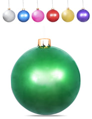 Costume Agent front packaging showing inflatable ornament ball and size options, enhances quick setup