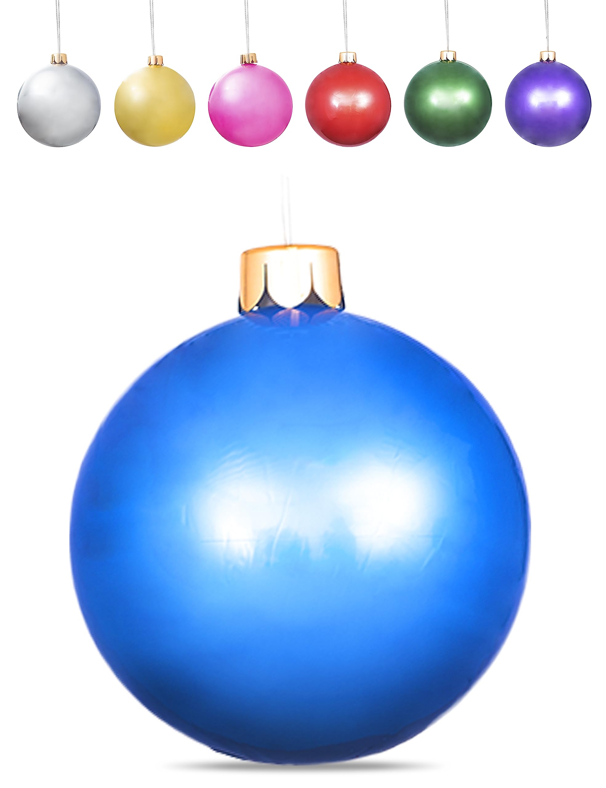 Costume Agent front view of inflated ornament showing bold color and curb appeal