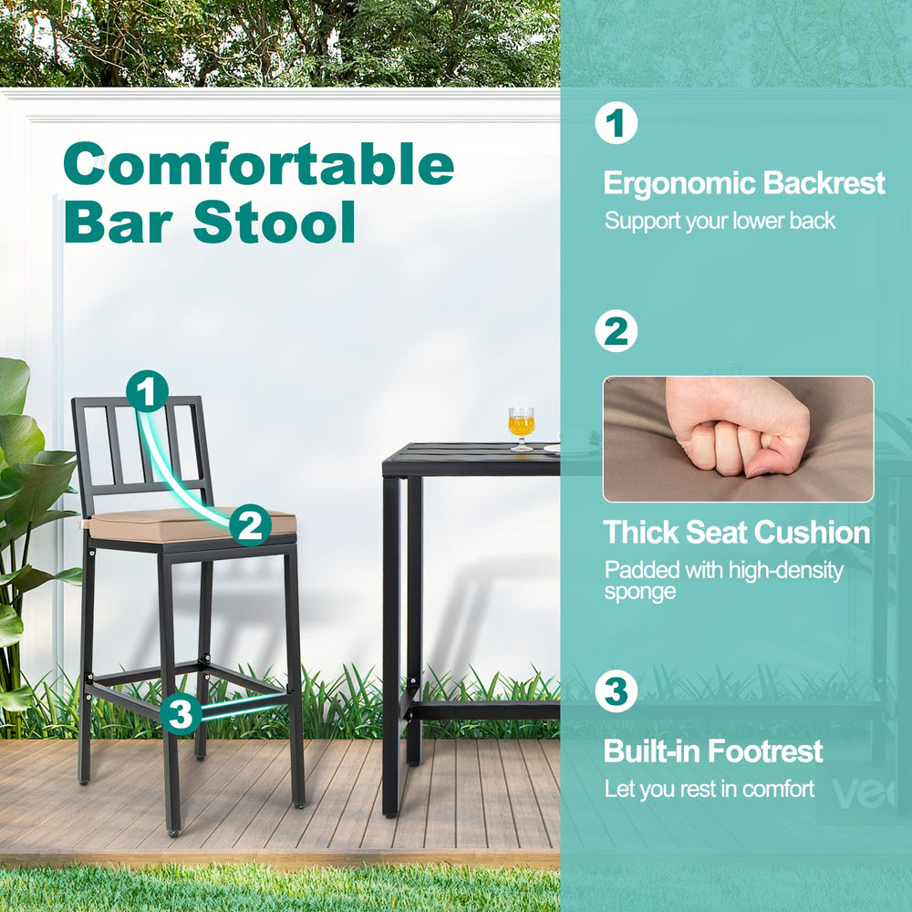 COSTWAY underside showing adjustable foot pad providing stability on uneven ground
