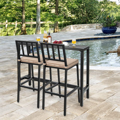 COSTWAY close-up of metal powder coat texture highlighting weather resistance and durability