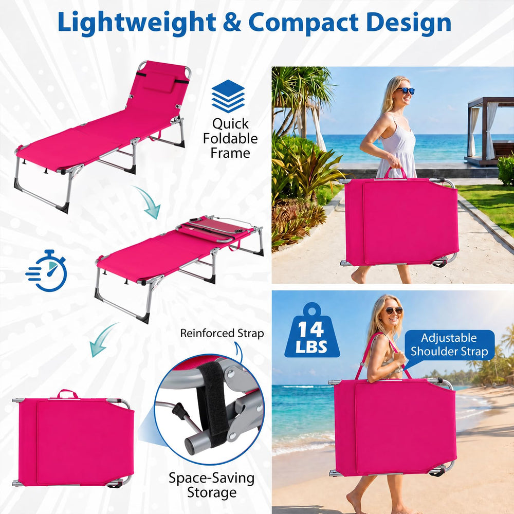 COSTWAY folded chair with shoulder strap for easy carrying convenience
