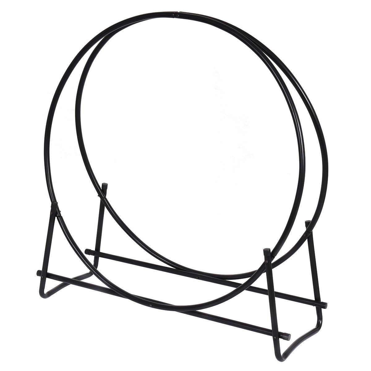 COSTWAY front-facing log hoop showing clean storage and easy access