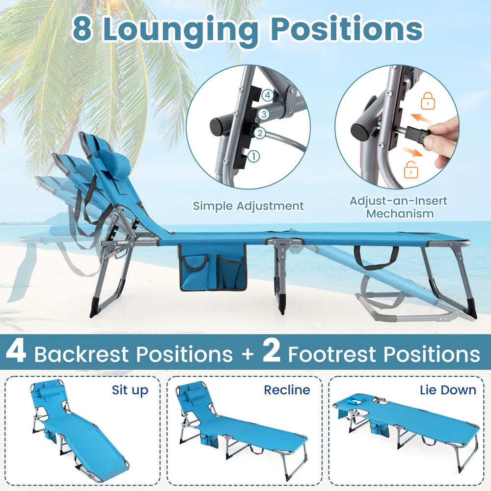 COSTWAY face hole detail with arm slots showing comfortable face-down tanning benefit