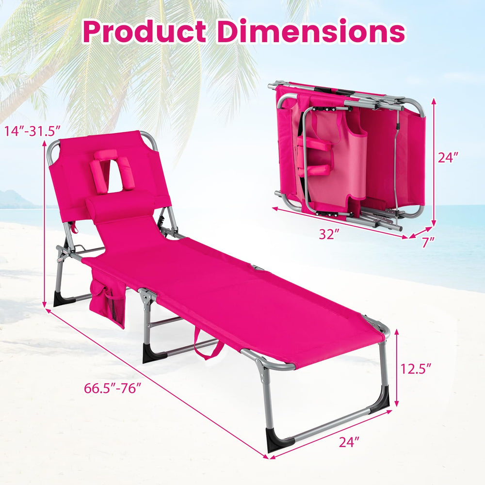 COSTWAY folded chair next to a suitcase to show compact size and transport convenience