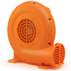 Costzon blower front view showing orange housing and outlet for quick setup benefit