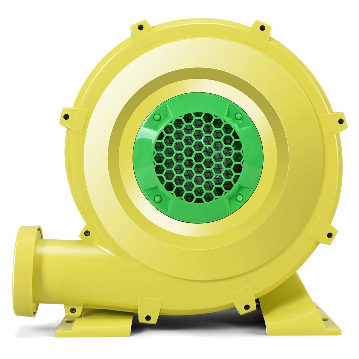 Costzon compact blower stored next to equipment demonstrating space-saving portability