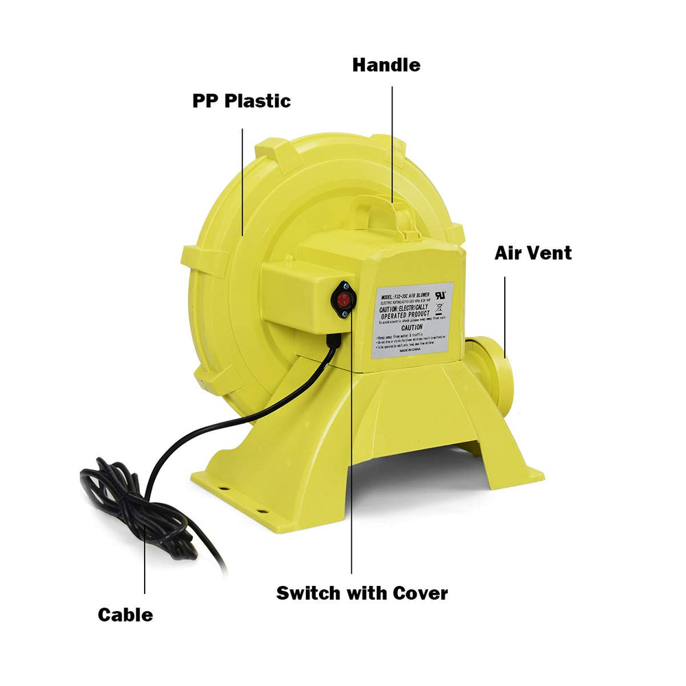 Costzon air outlet with ruler showing 4-1/4" size for compatible inflatable collars