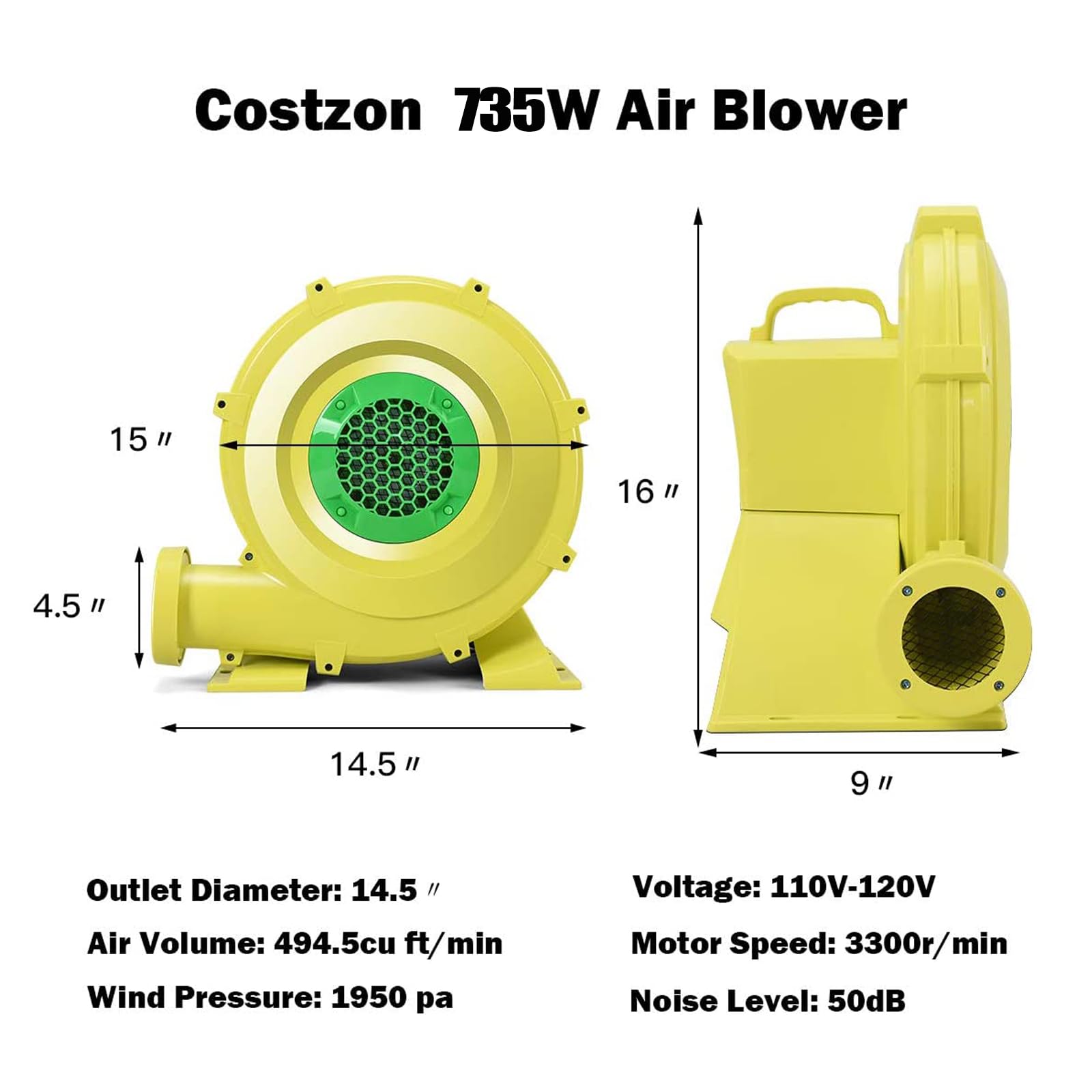 Costzon clear switch cover detail showing safe on/off control and moisture protection