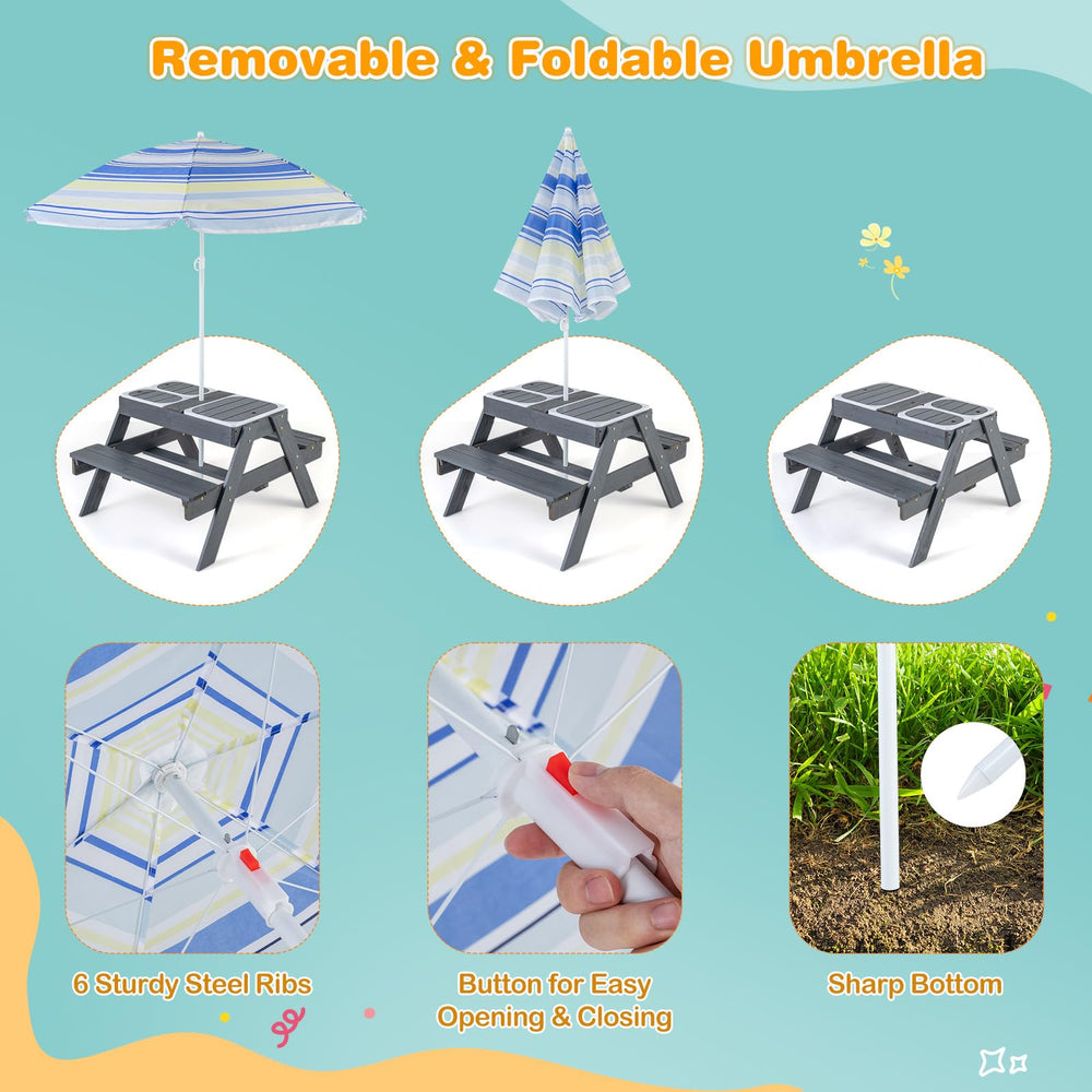 Costzon umbrella crank detail showing adjustable height and quick sun protection