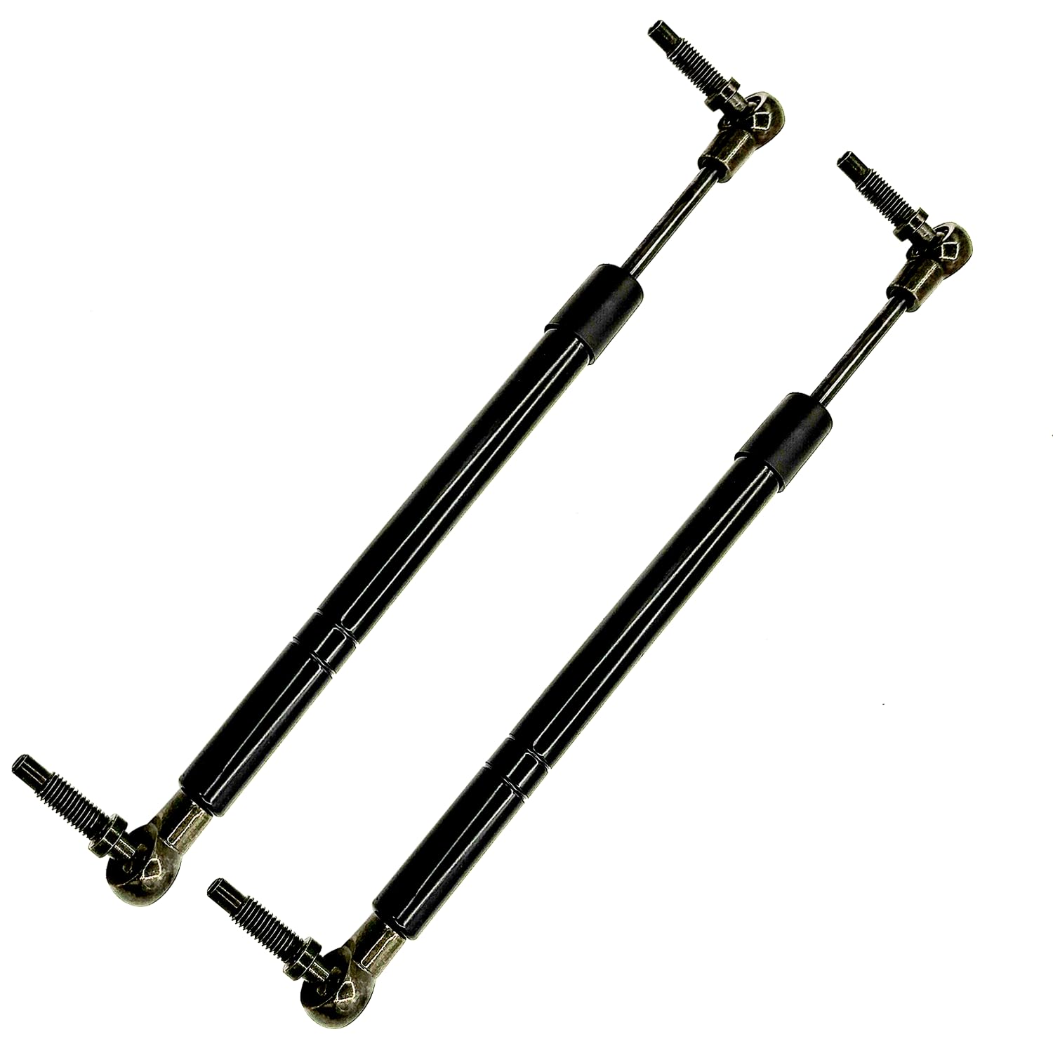 Cotisda two-pack side-by-side with ruler showing both dampers for full steering replacement