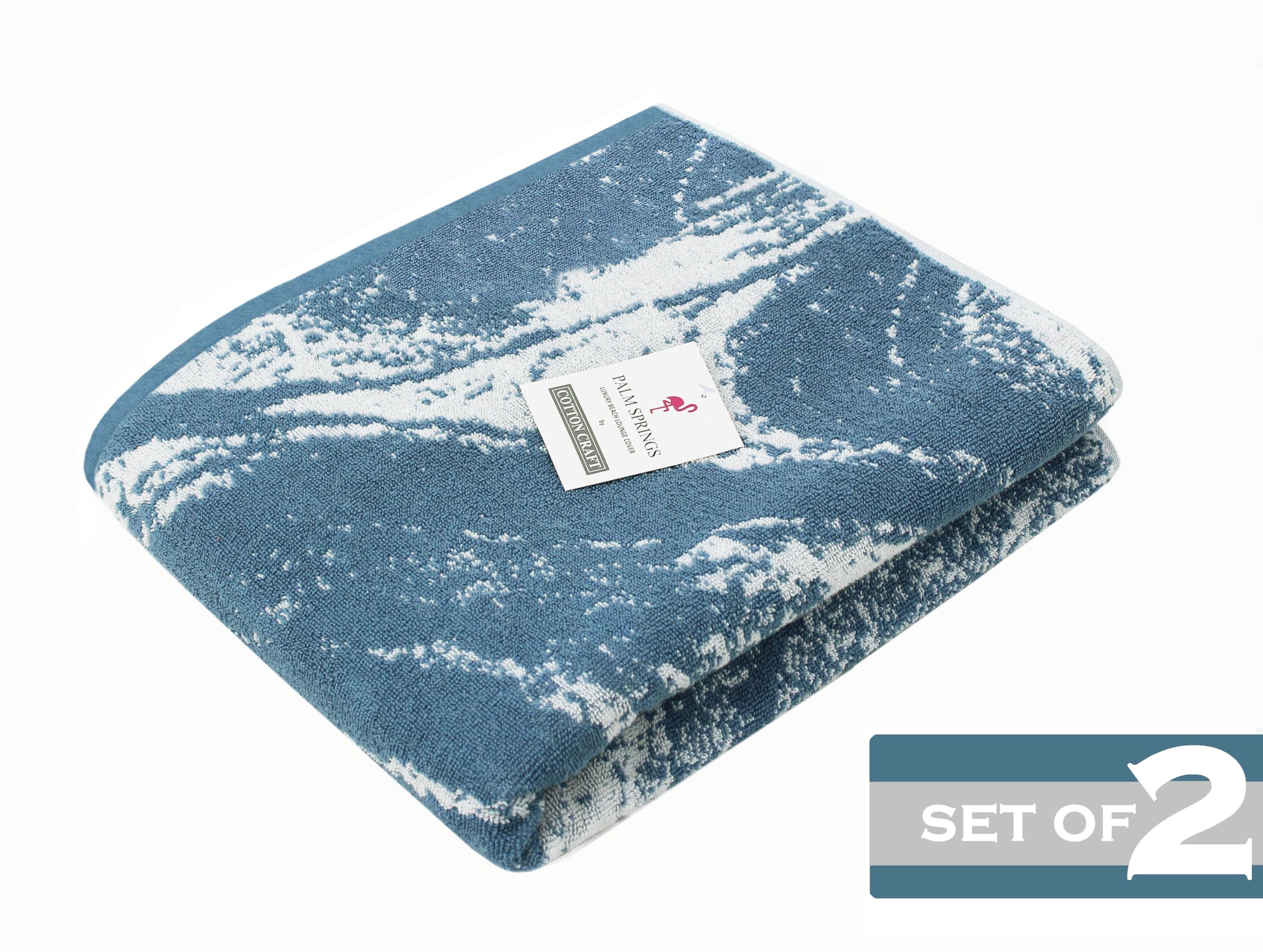 COTTON CRAFT close-up terry jacquard texture highlighting plush absorbency and softness