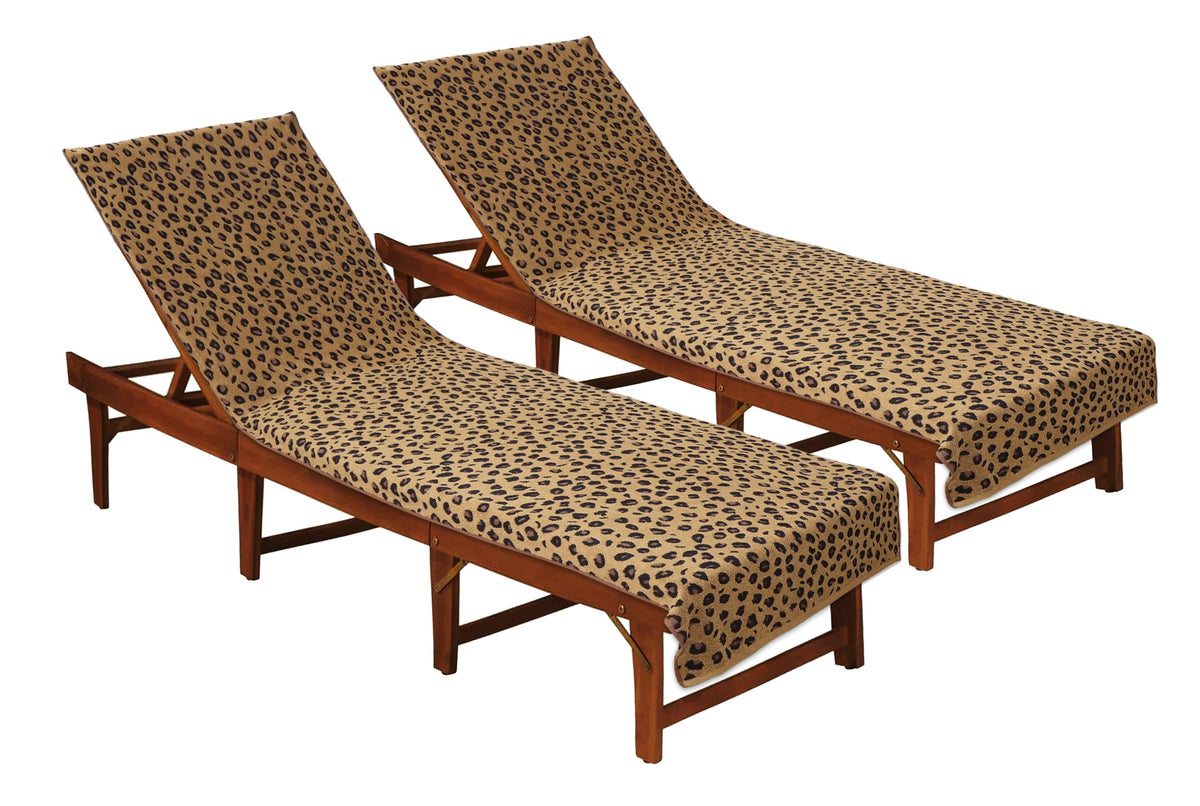 COTTON CRAFT front view of two leopard print covers showing style and value