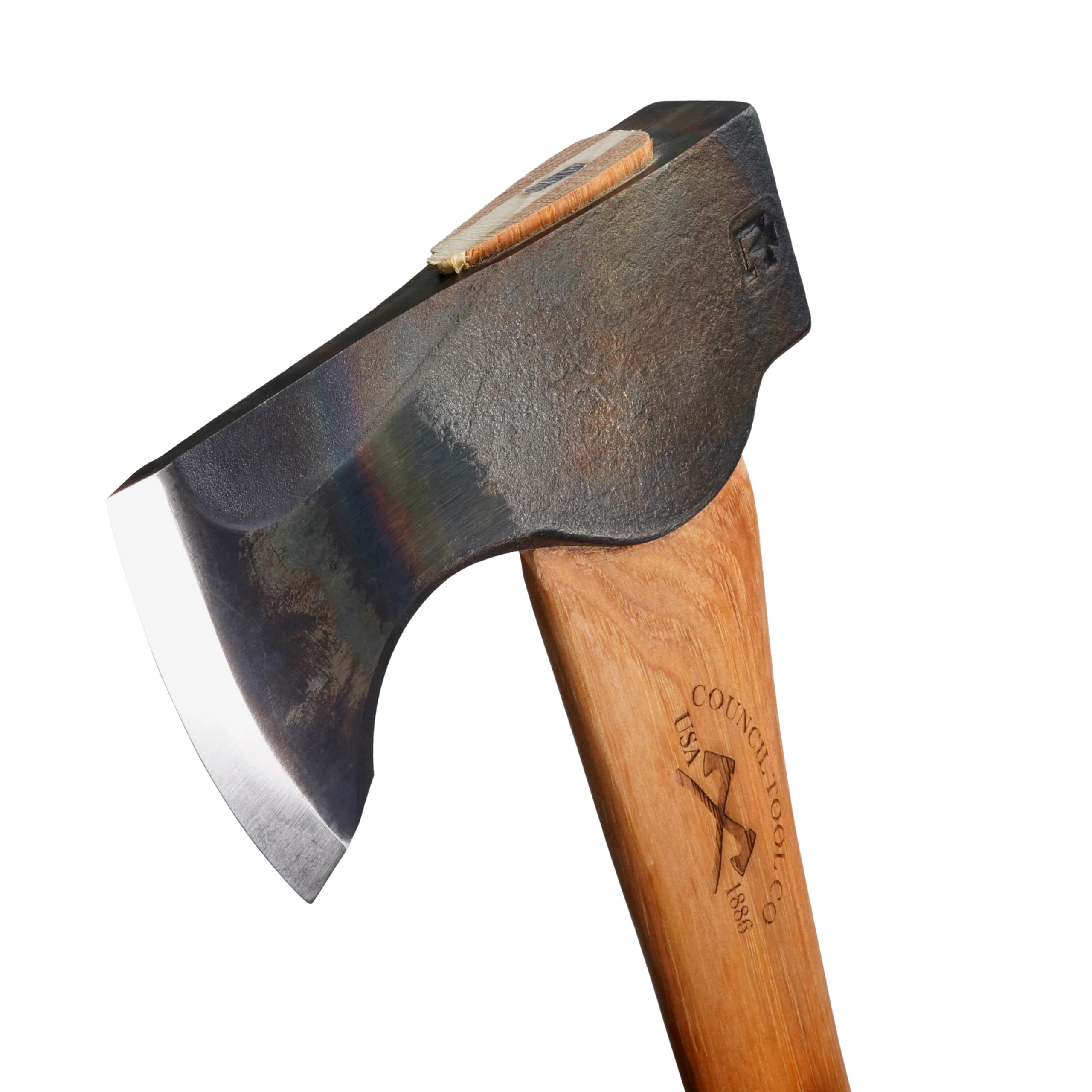 Council Tool American hickory handle close-up showing comfortable, strong grip