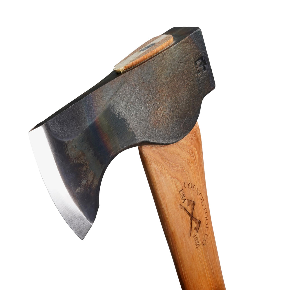 Council Tool American hickory handle close-up showing comfortable, strong grip