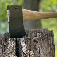 Council Tool in use chopping sapling demonstrating efficient bite and swing control