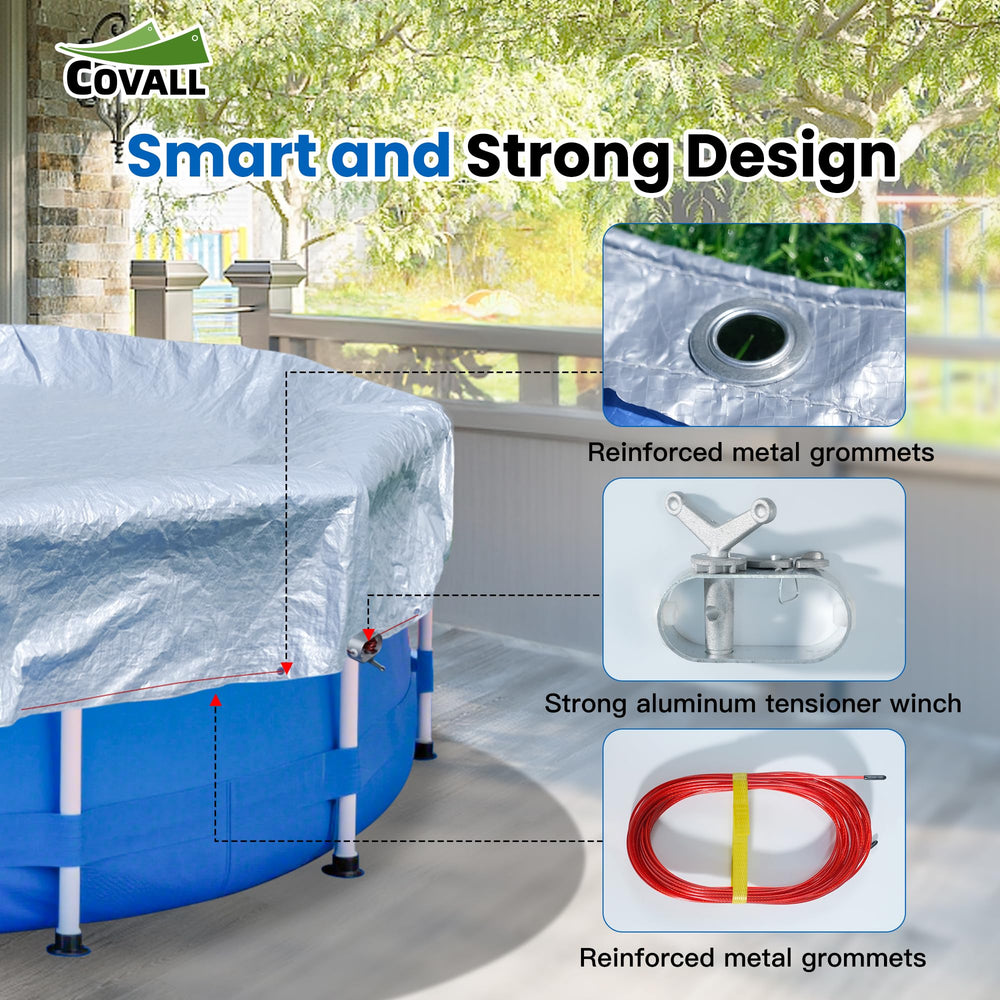 COVALL close-up of high-density PE texture highlighting tear resistance
