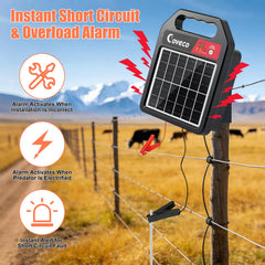 COVECO detachable 110dB siren mounted on unit providing loud predator deterrent