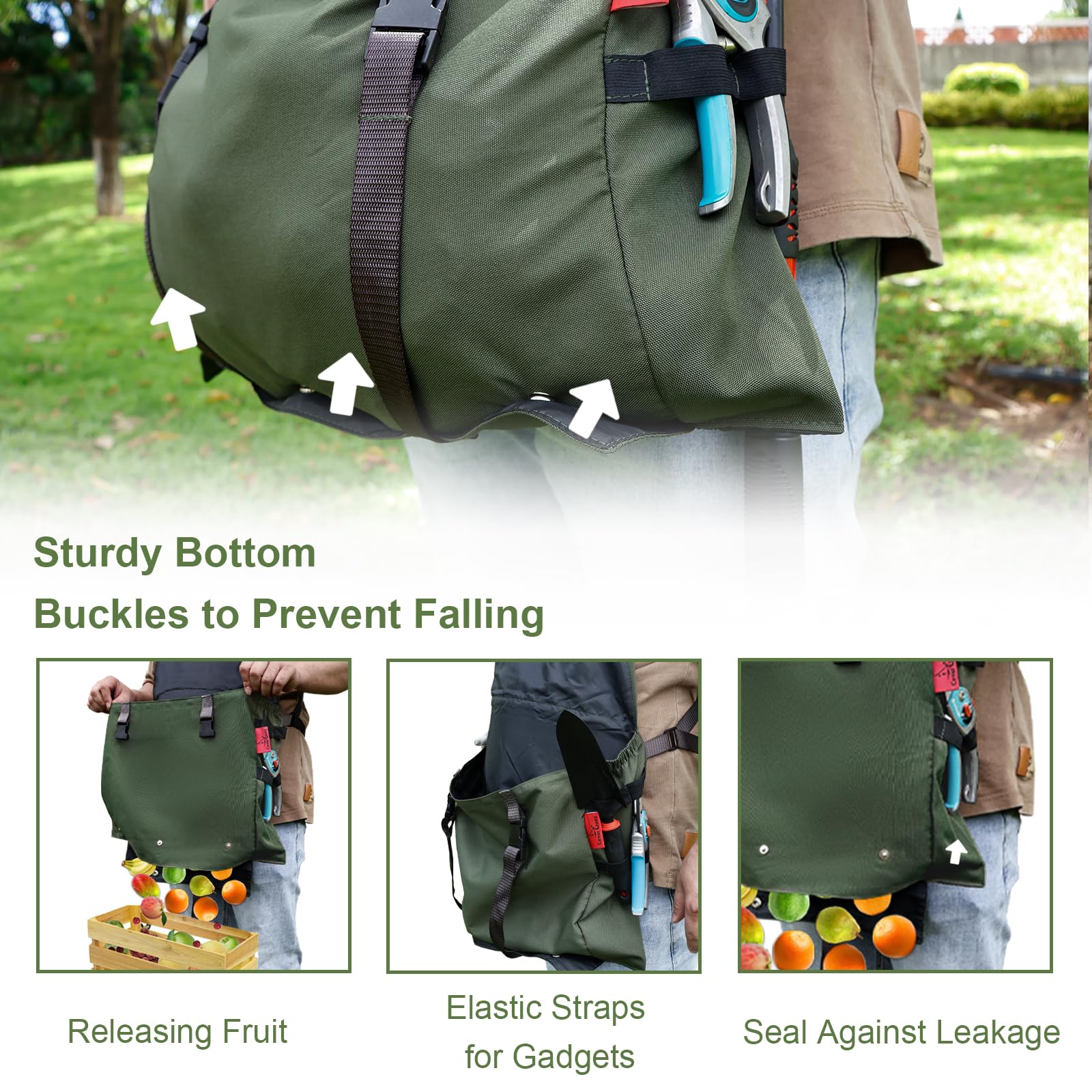 Cover Geny cross-back strap detail showing even weight distribution comfort