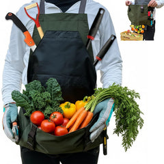 Cover Geny front view apron showing large pocket and clean organization benefit