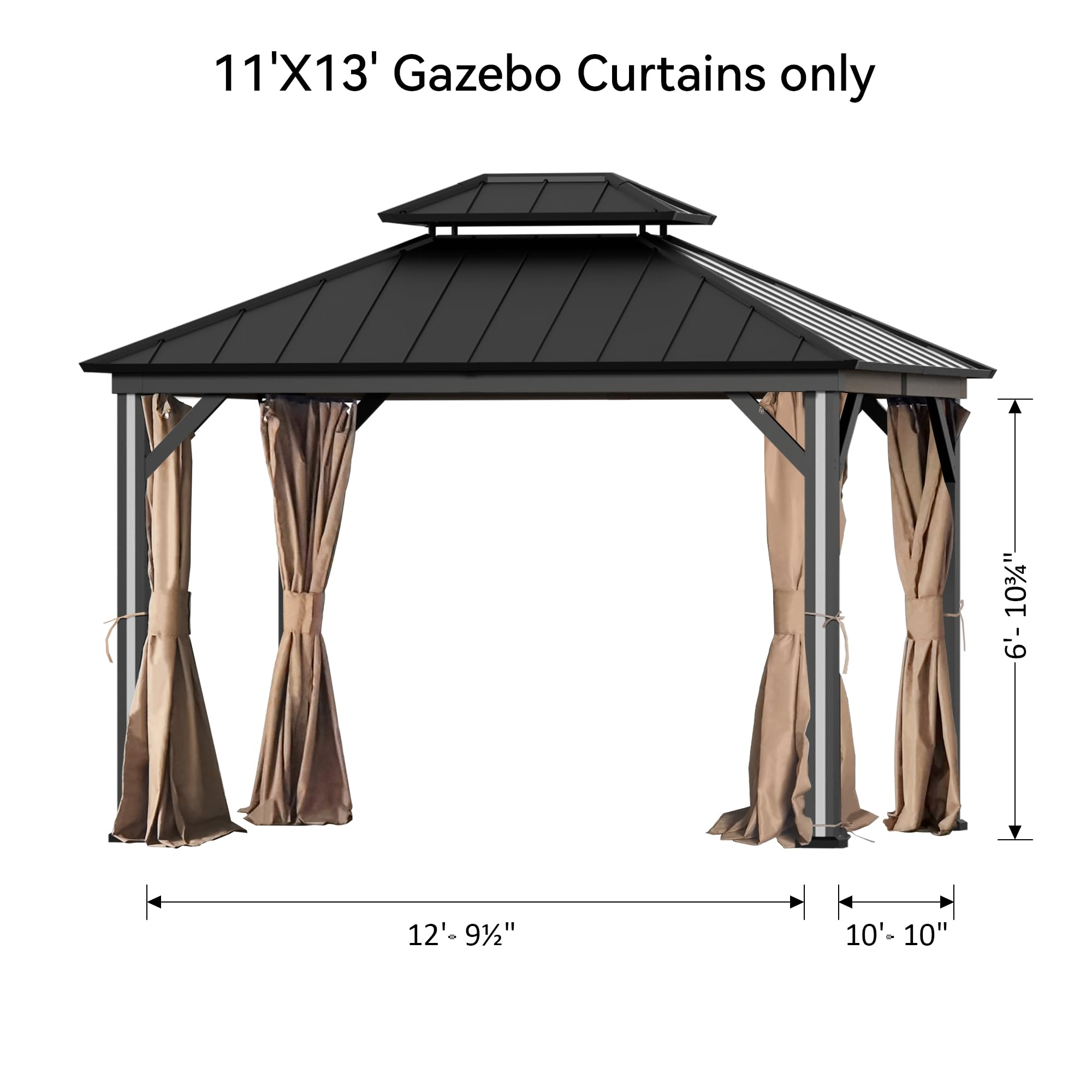 Covered Outdoor corner attachment to frame showing compatible mounting and stability benefit