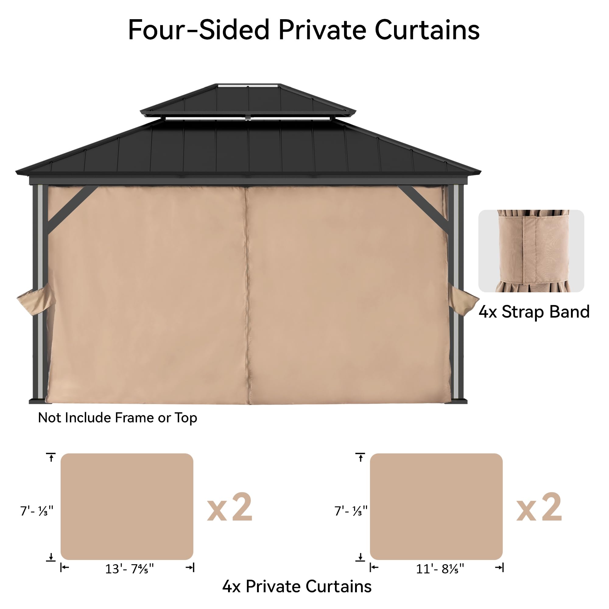 Covered Outdoor reinforced seam and hem close-up showing durable stitching for long-lasting use