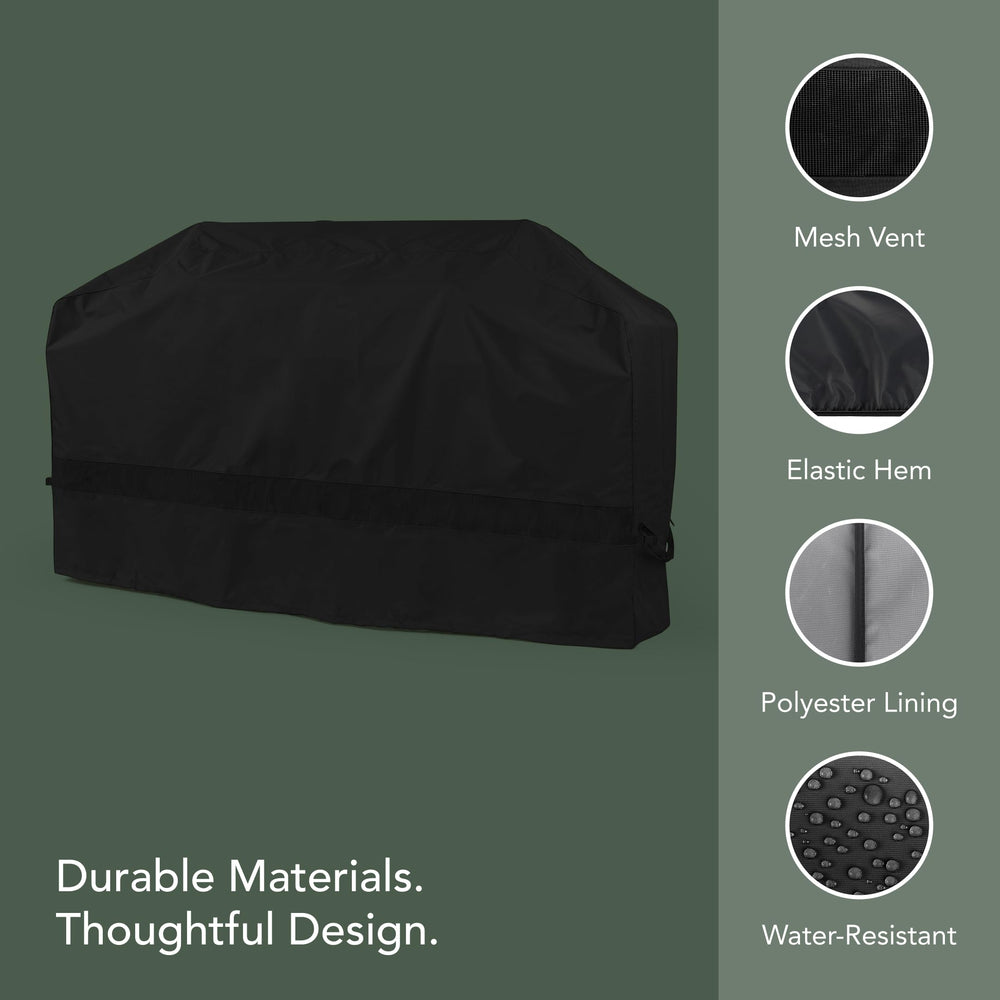 Covermates elastic hem securing cover tightly during wind and storms