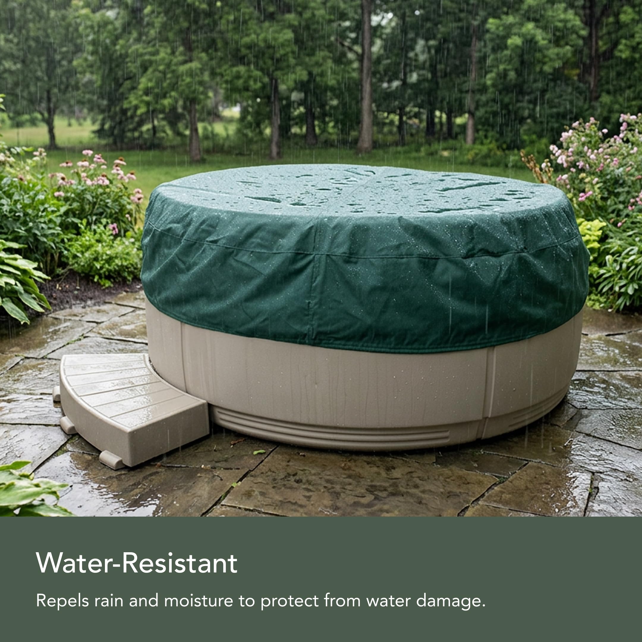 Covermates close-up of 12-gauge vinyl texture demonstrating durable weather resistance