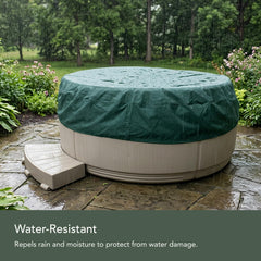 Covermates close-up of 12-gauge vinyl texture demonstrating durable weather resistance