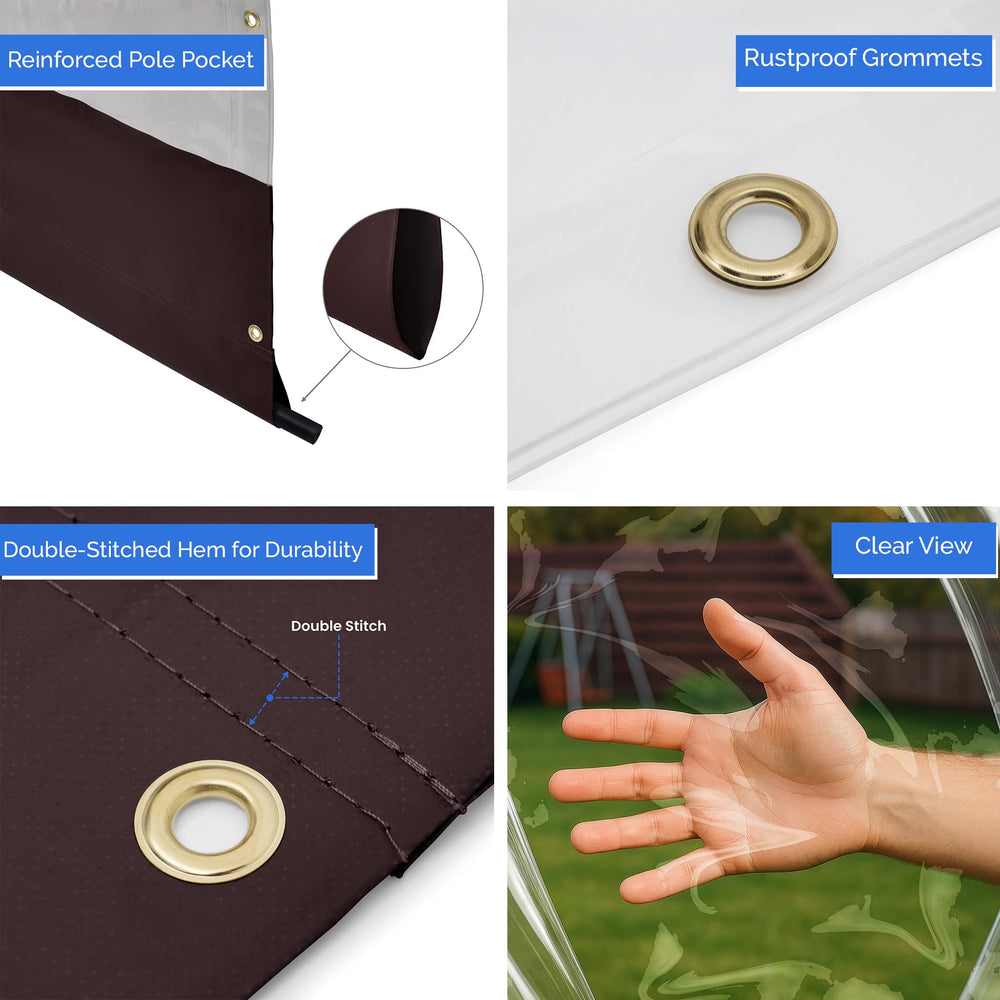 Covers & All close-up of brass grommet and reinforced seam for durability